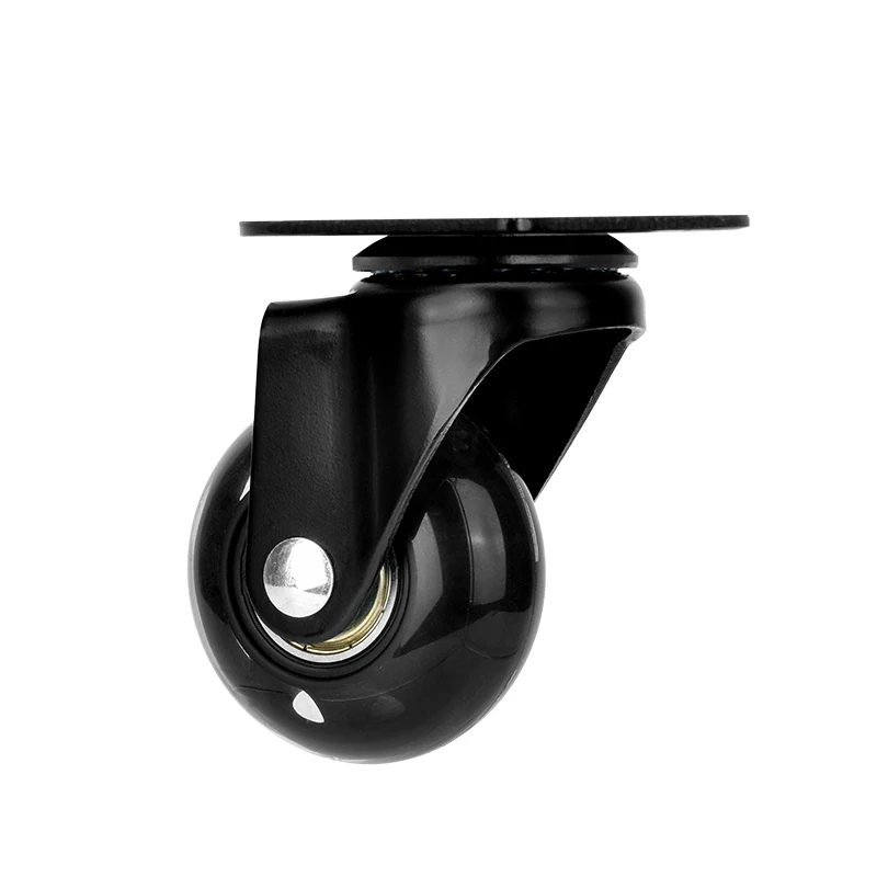 Universal 2 Inch Industrial Medical Heavy Duty Wheel Swivel Chair PU Furniture Caster with Brake Office Chair Caster Wheel