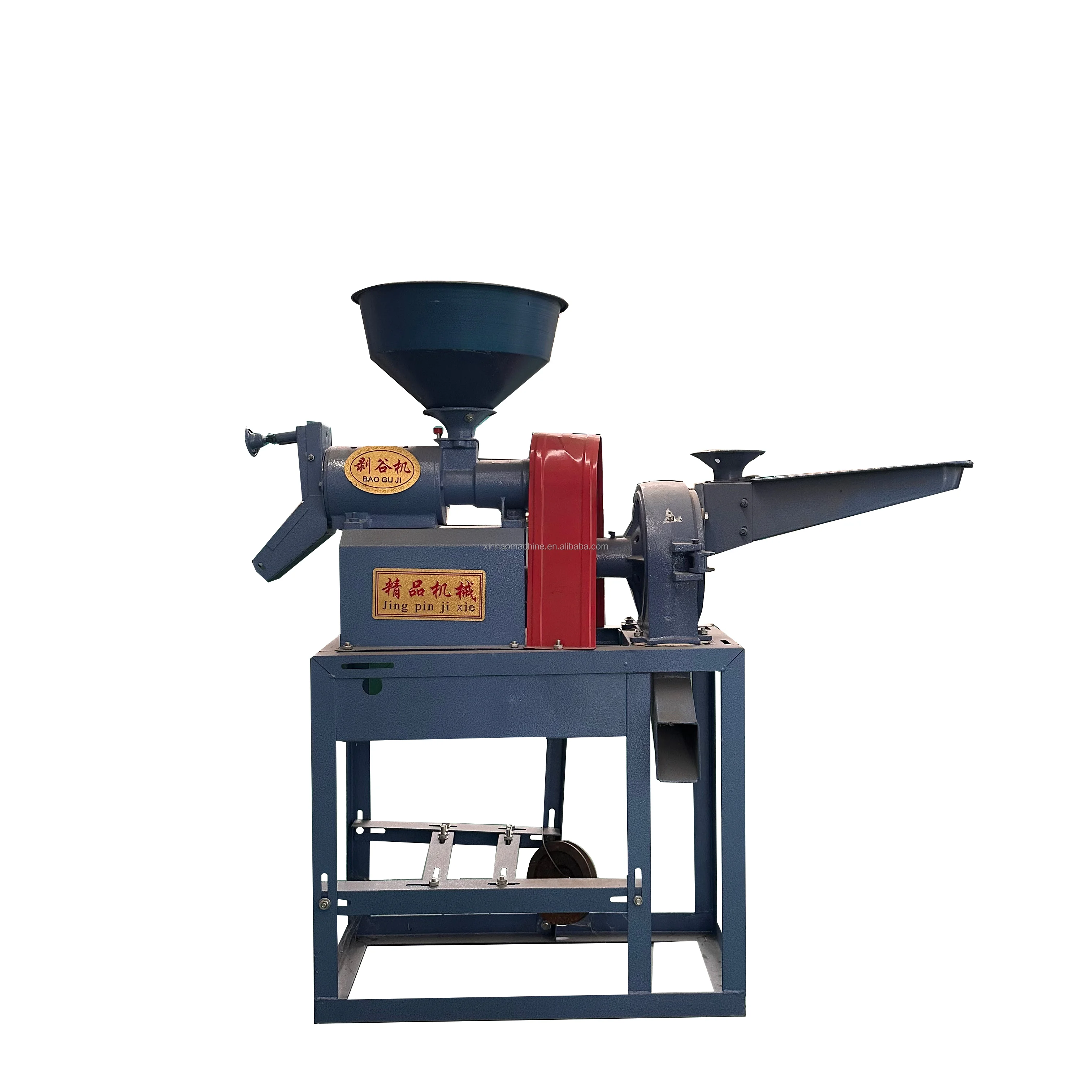 Corn hulling and ballasting machine Small rice rice milling machine Grain stripping machine