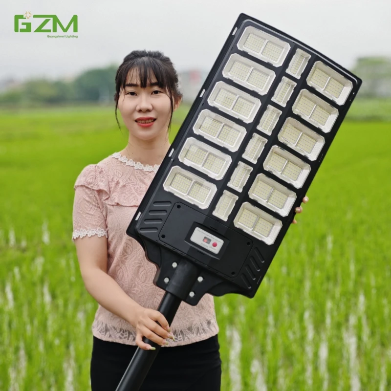Solar powered outdoor family garden villa street lights high brightness municipal household waterproof courtyard lights