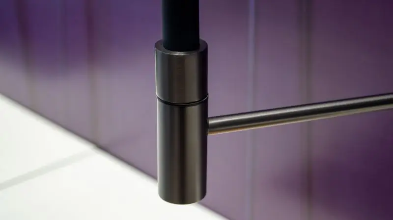 Single Handle High Arc Brushed Nickel Pull Out Kitchen Sink Faucets Tap