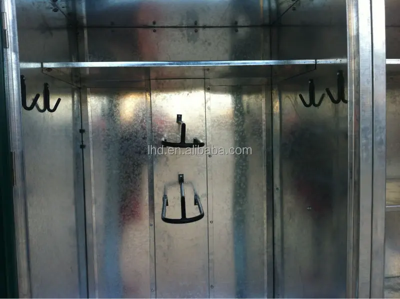Steel Horse Cabinet Saddle Box Tack Locker Portable Horse Tack Box Horse Tack Saddle Storage Box