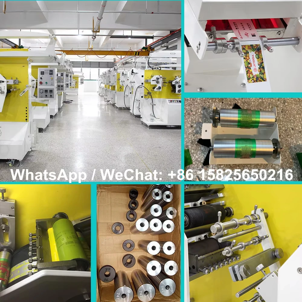 JR-1531 Customized 1-4 Colors Roll to Roll Flexo Printing Machine Clothing Care Label Letterpress Flexographic Printer Machinery