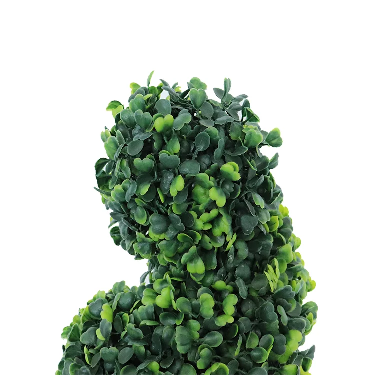 
120cm Factory hot sale artificial spiral topiary tree 589 