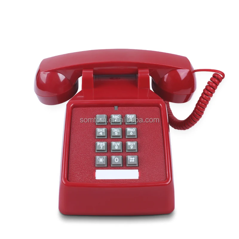 New Model High Quality Hotel Corded Telephone Smartphone Design Amplified 40DB Desk Corded Telephone