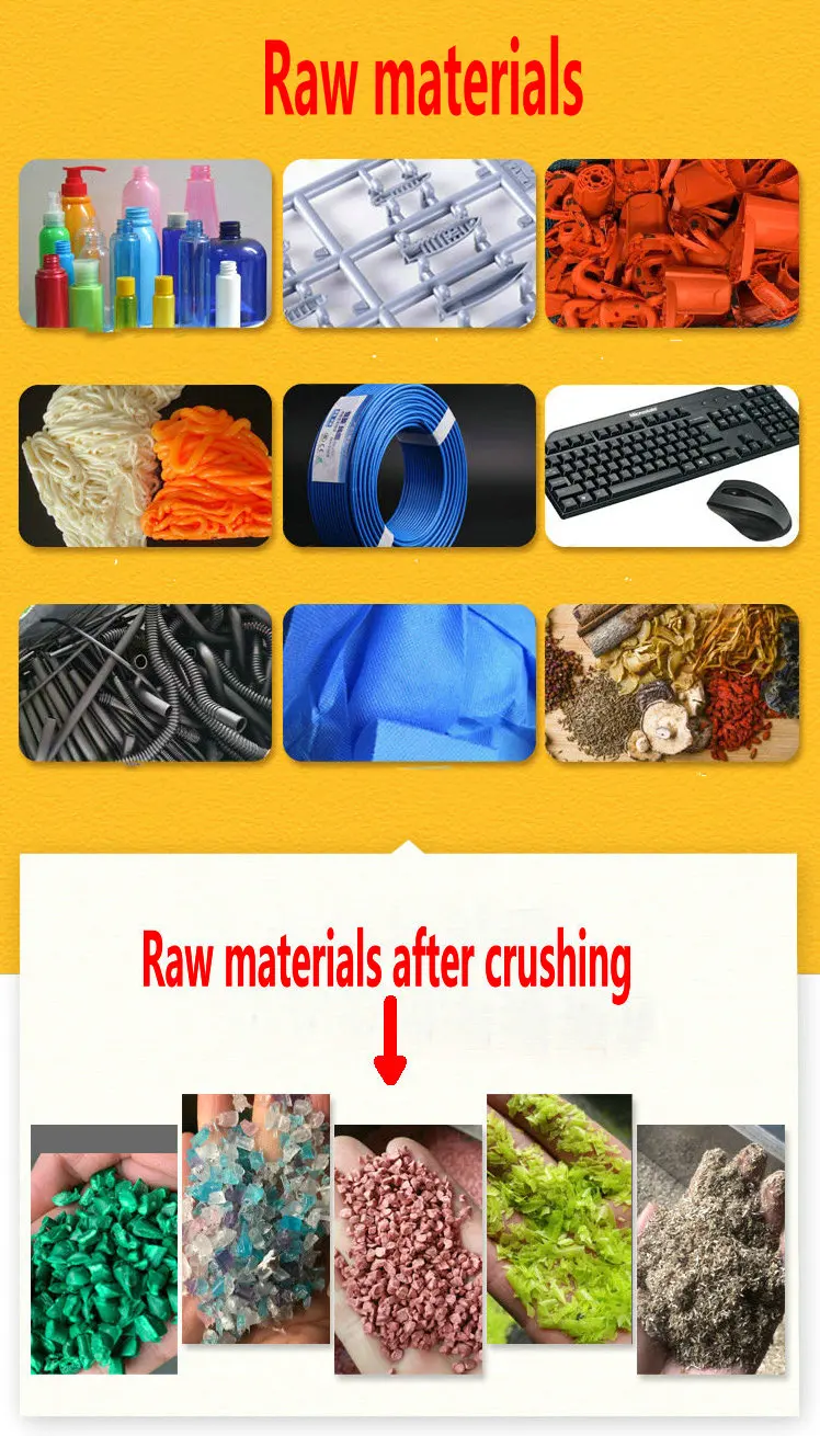 pet plastic bottle crusher shredding machine shreder plastic recycling crusher plastic crusher conveyor