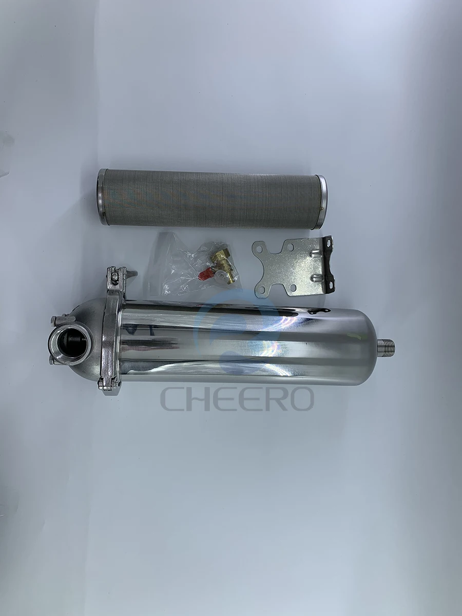 10 Inch / 20 Inch Stainless Steel 304 Housing High Pressure Water Prefilter Liquid Treatment System Water Filter