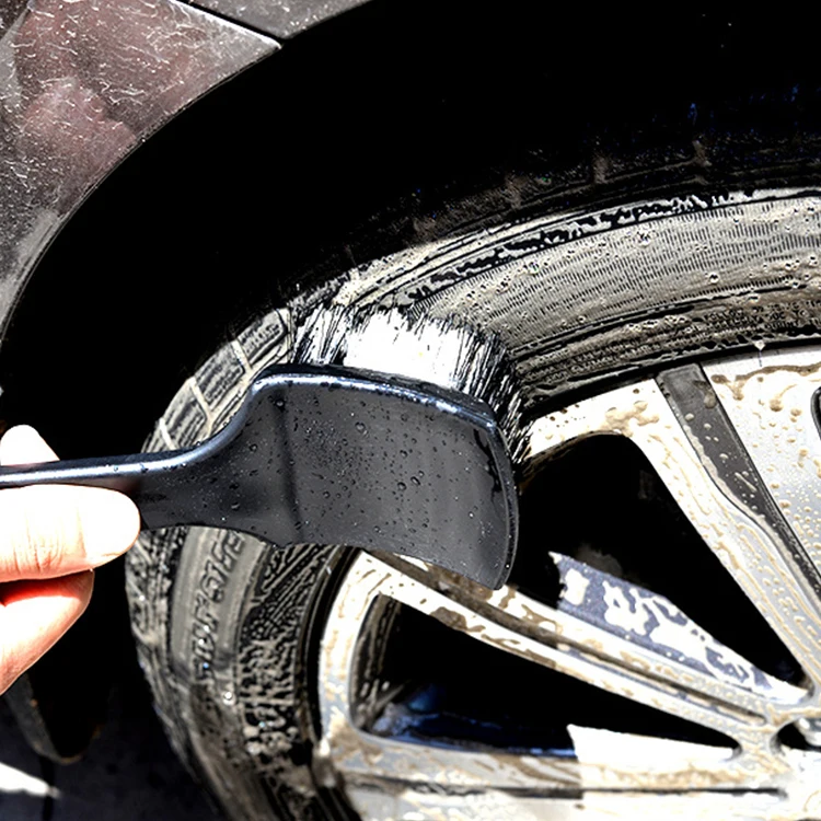 Short Handle Car Wash Brush Tire Brush Car Carpet Cleaner Used For Cleaning Car Tires Wheels And Carpets
