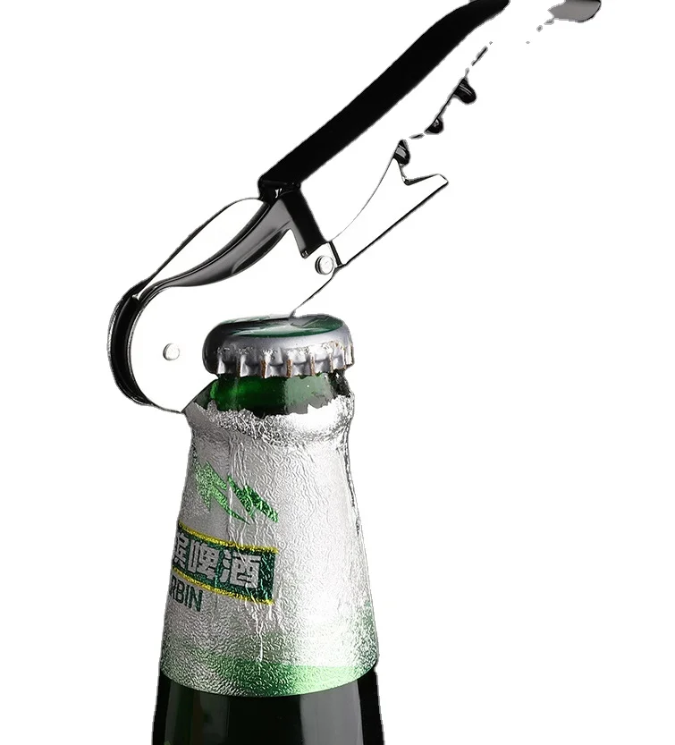 Bottle Opener Foldable Multifunctional Seahorse Design Stainless Steel Beer Wine Bottle Opener