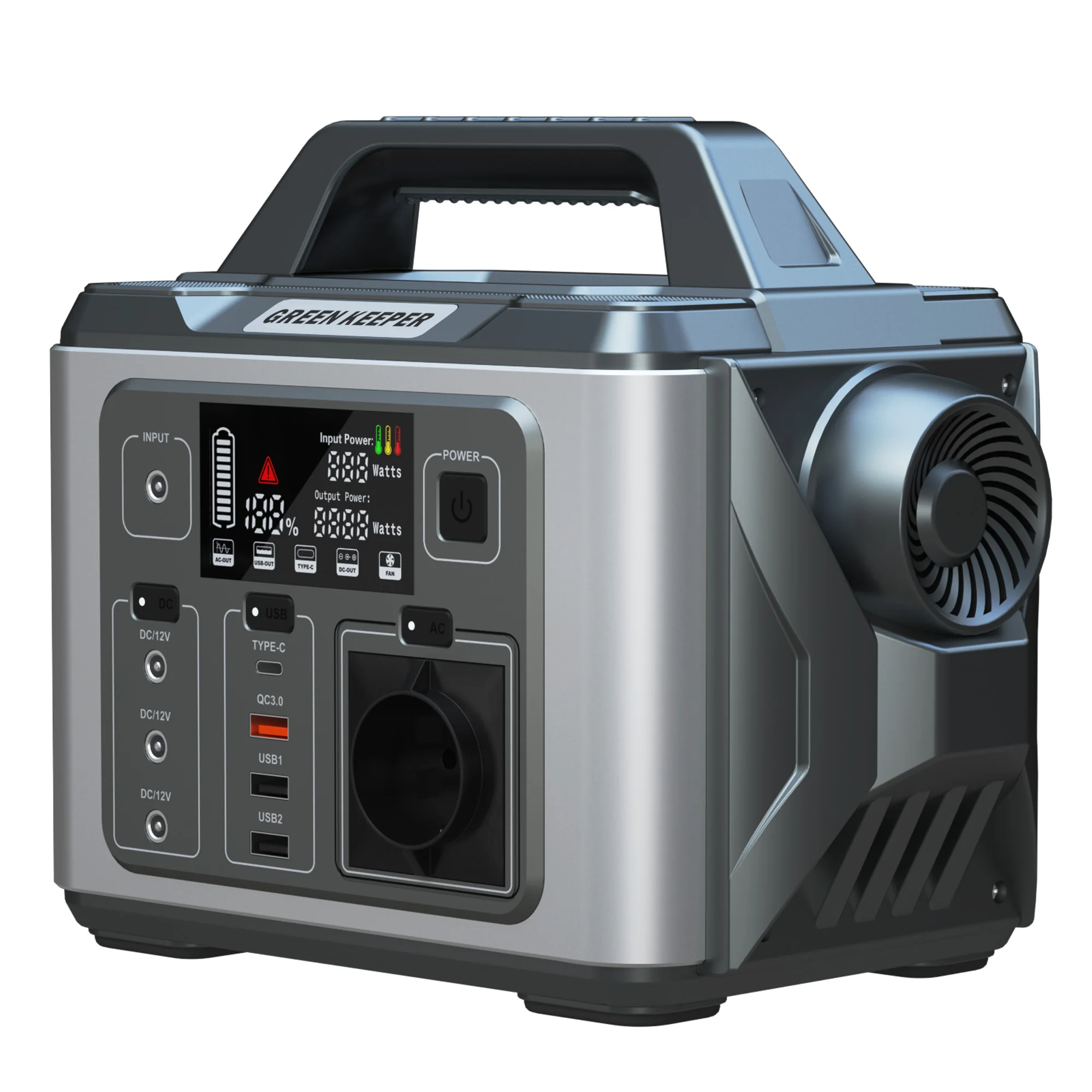 Greenkeeper Lithium Battery Solar Power Station Generator Portable Solar Energy System 300w 296Wh For Activities