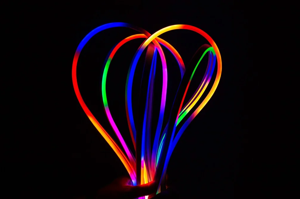 Неоновая гибкая светодиодная лента 24 В 12 силиконовая RGB Адресуемая полноцветная WS2812 5050 IP68 полосная смарт-неоновая Светодиодная