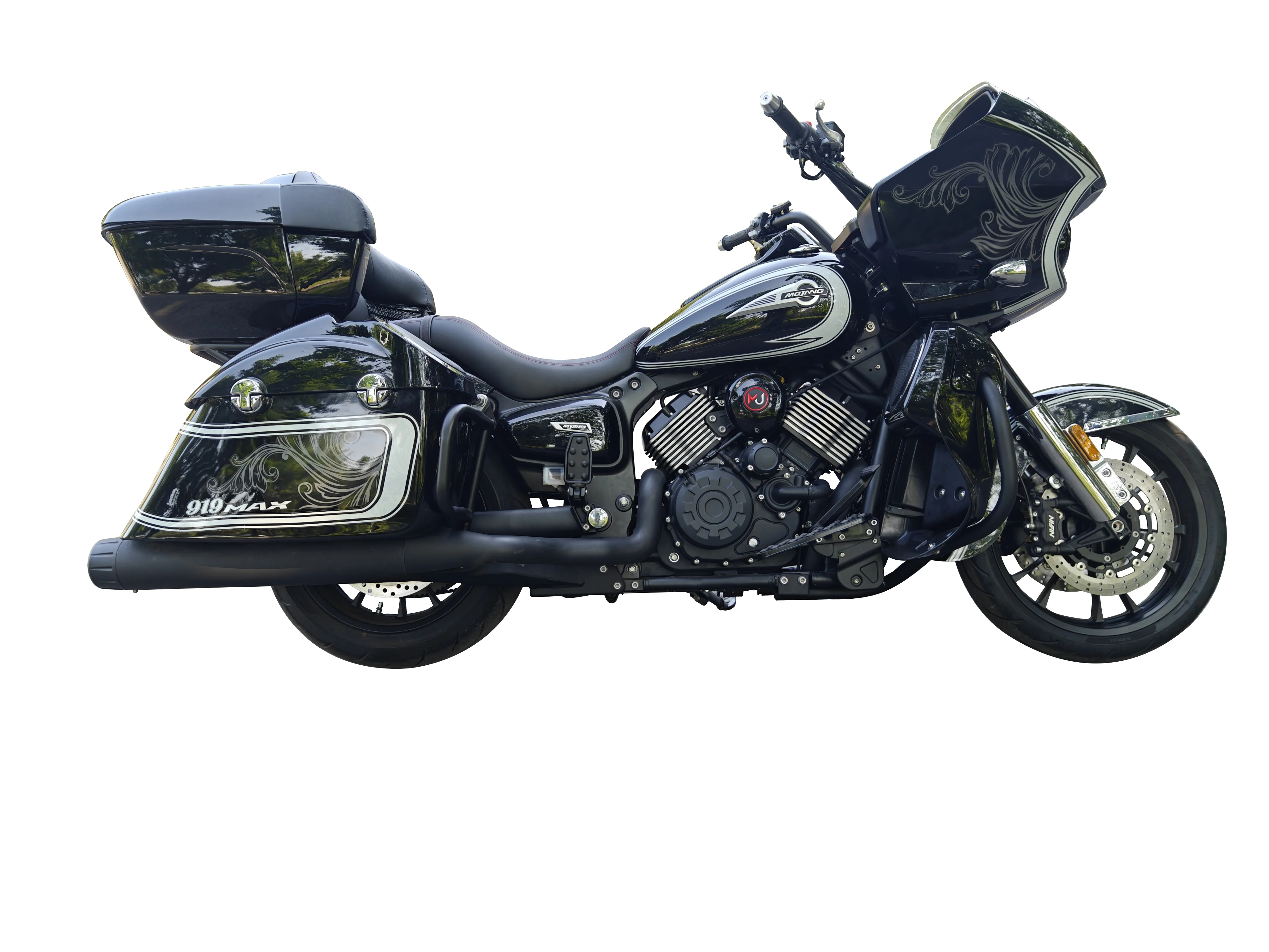 2024 New 800cc two -wheeled motorcycle  with V-type twin-cylinder liquid-cooled eight-valve asynchronous  engine