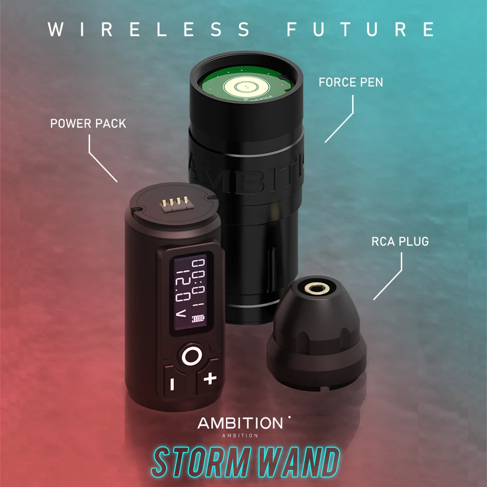 XNET Storm Wand Wireless Tattoo Machine Powerful Motor Professional Digital Electric Rotary Tattoo Pen Gun for Body Art