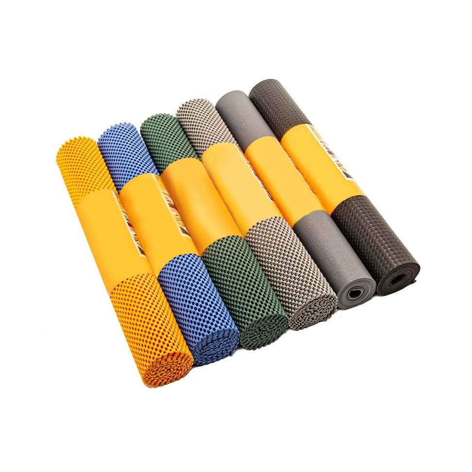 Trend New Products Washable anti-fouling environmental protection memory foam mesh color non-slip PVC Shelf Liner