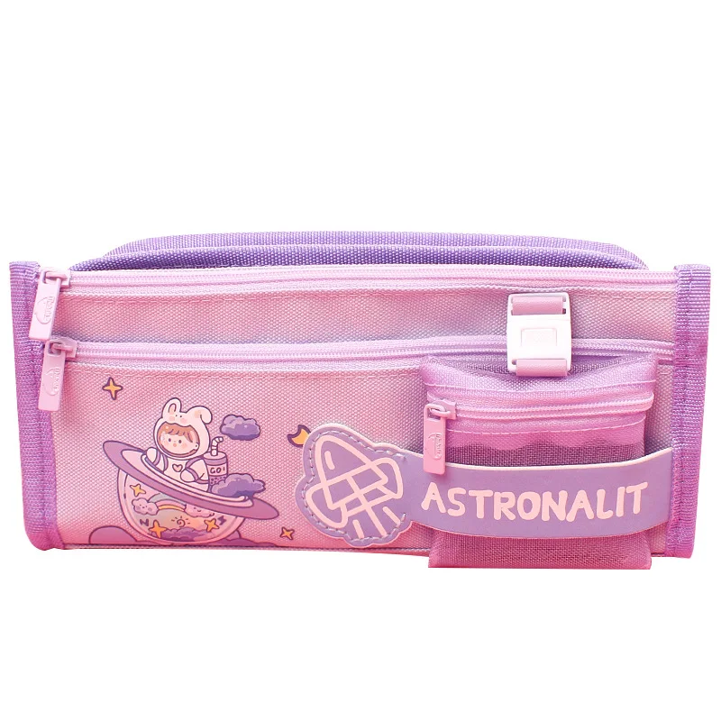 Promotional polyester student large custom pencil case school