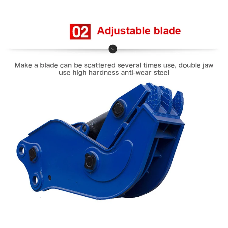 Gainjoys Demolition Tools Excavator Hydraulic Concrete Crusher / Pulverizer ttachment For Excavator Crushing Pliers