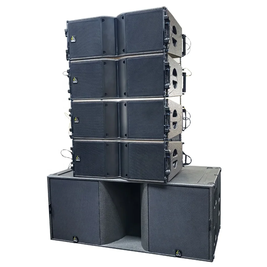 Powerful dual 8 inch 2 Way empty line array cabinet Line Array speakers empty line array cabinet