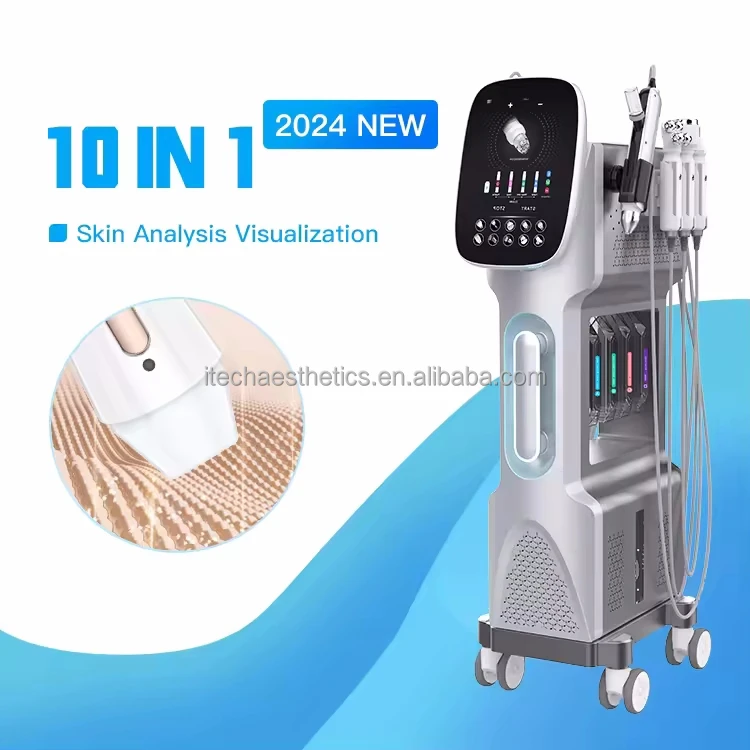 Factory price hydro 9 in 1 hydrodermabrasion facial machine bubble cleaning skin rejuvenation oxygen aqua jet peel machine