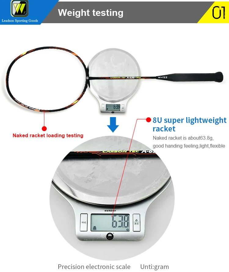  Новый материал запуска продукта Новое поступление свист высокий модуль графита 8U 65-69 г гибкий вал изготовленный на заказ ракетки для бадминтона