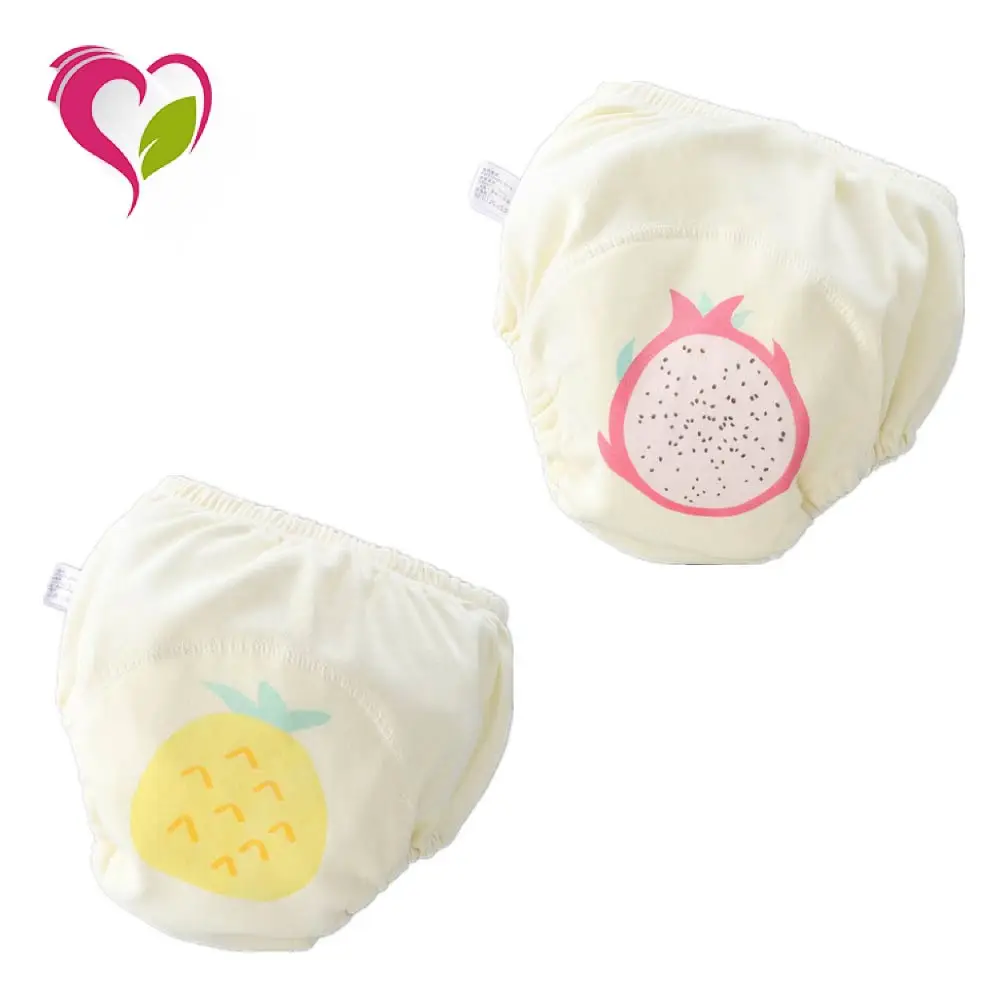Factory Hotsale Cartoon Printing Waterproof Reusable Training Drypers Baby Pant Diapers Easy