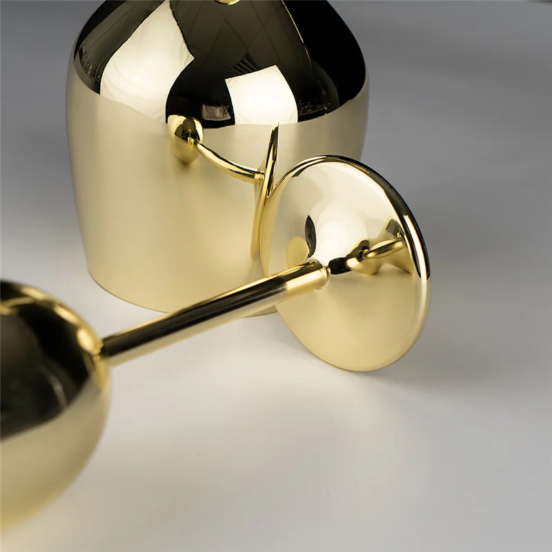 Wine Cocktail Cup Goblet Wedding 250ml Metal gold stainless steel champagne glass flutes