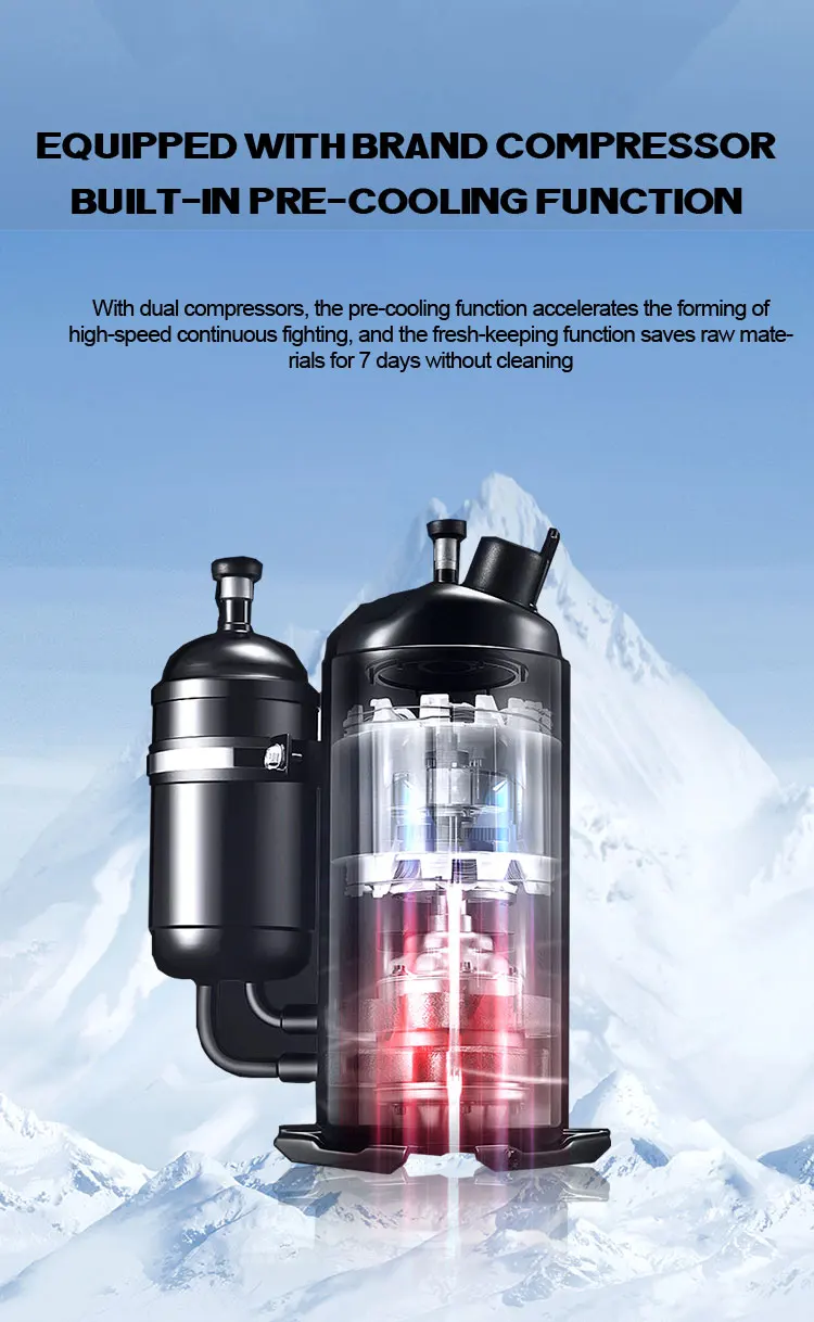 SICOTCNA portability  ice cream  making machine cold drink shop easy to operate Maker small ice cream making machine