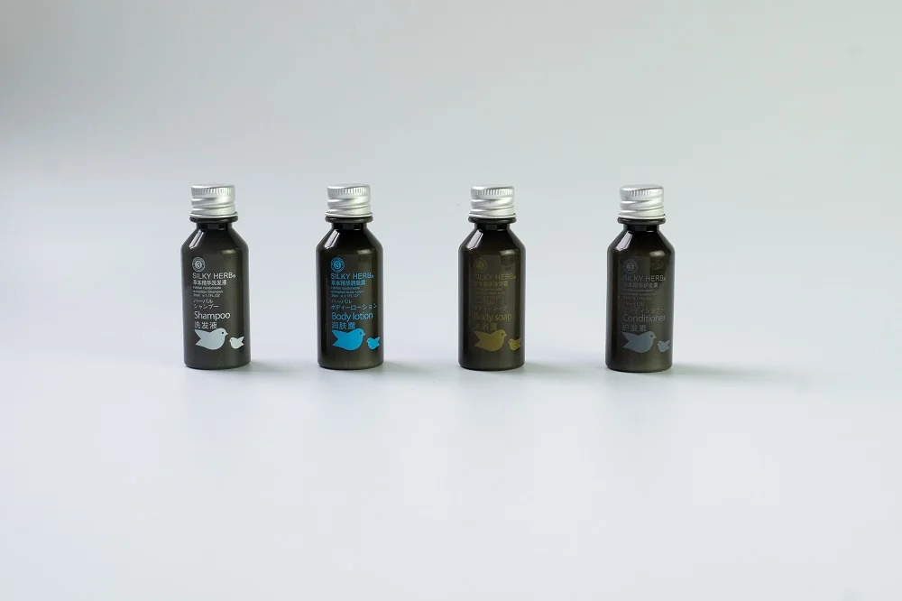 Wholesale luxury clear plastic cosmetic body lotion bottles hotel square round shape empty shampoo bottle for hotel