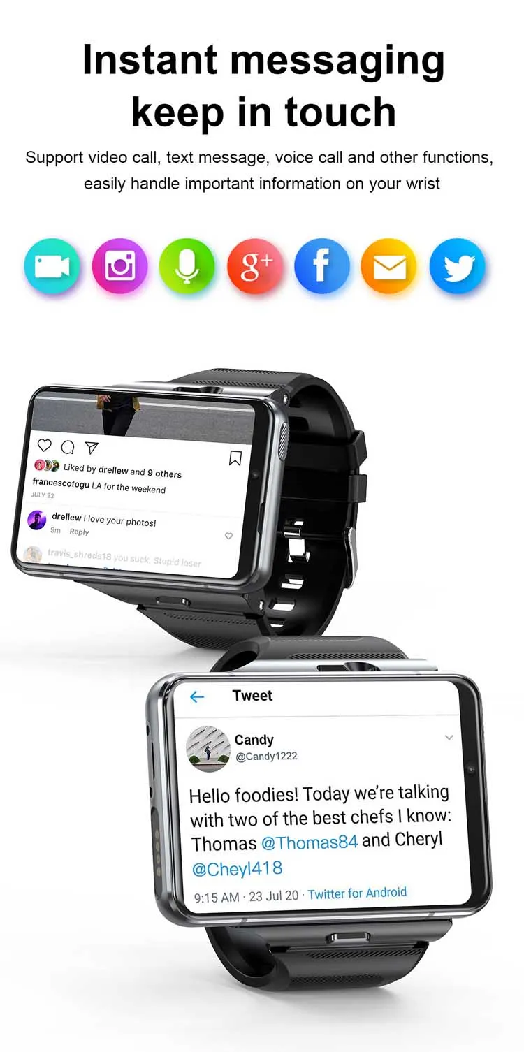 LOKMAT APPLLP Max fashion men smart watch futuristic Silicone strap Touch Screen Android Fitness Track  mobile watch