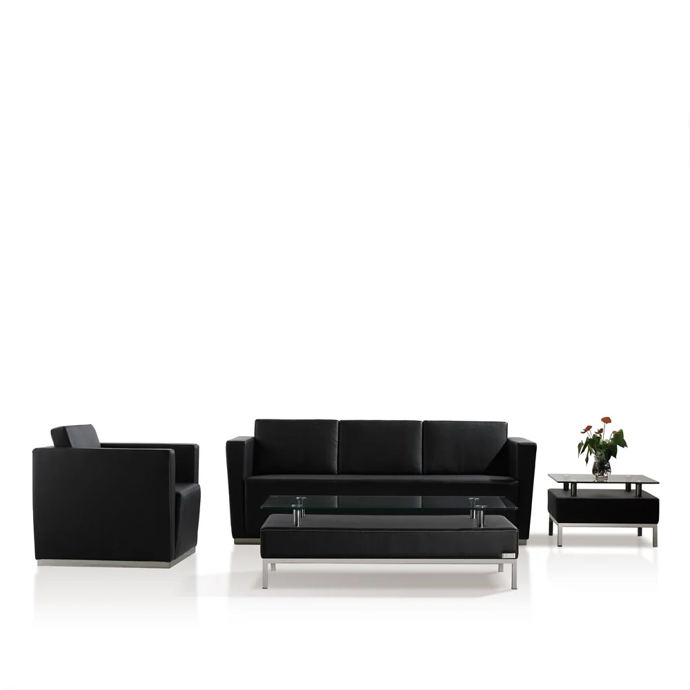 Factory directly modern Popular leather office reception leather waiting room sofa picture