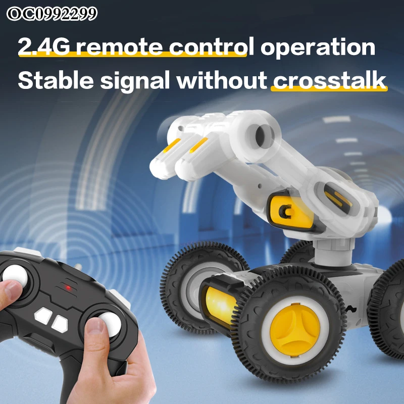 2.4G Hammer acrobatic remote control battle rc deformation flip stunt car toy