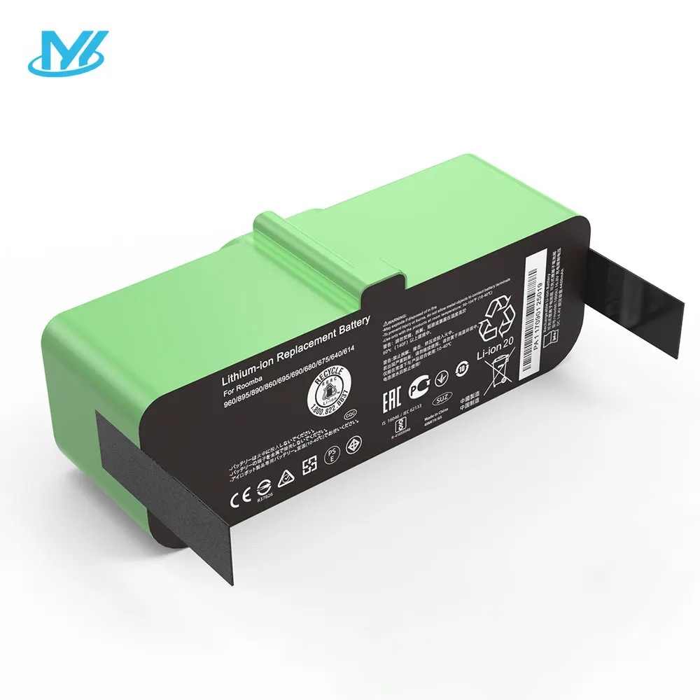 MYiYAE Brand New Li-ion Battery For Irobot Roomba 595 650 980 655 690 780 805 860 880 890 960 760 770 780 1800mah