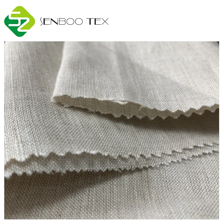 Hot sale 210 gsm undyed woven 9*9 linen fabric rolls for dress