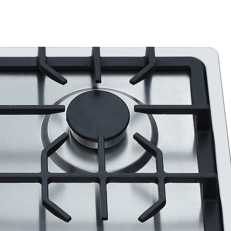 NG LPG 4 burner kitchen stove stainless steel built in gas stove