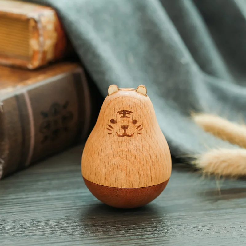 Хит продаж деревянный Настольный Декор тумблер игрушечные поделки расслабляющая игра Забавный мультяшный с изображением животных