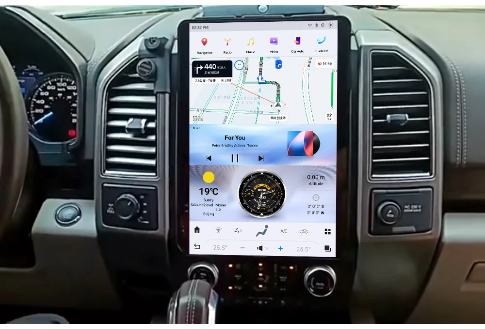 14.4 Inch Android 13.0 For Ford F150 2015-2021 Tesla Style Car GPS Navigation Multimedia Player Radio Tape Headunit HD stereo