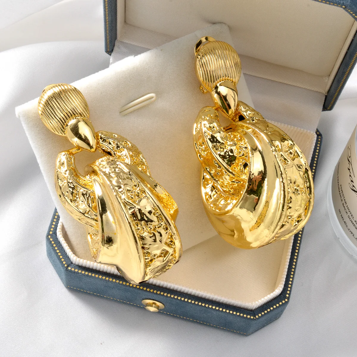 New Fashion Copper Big Earrings Pendent Necklace jewelry set for women