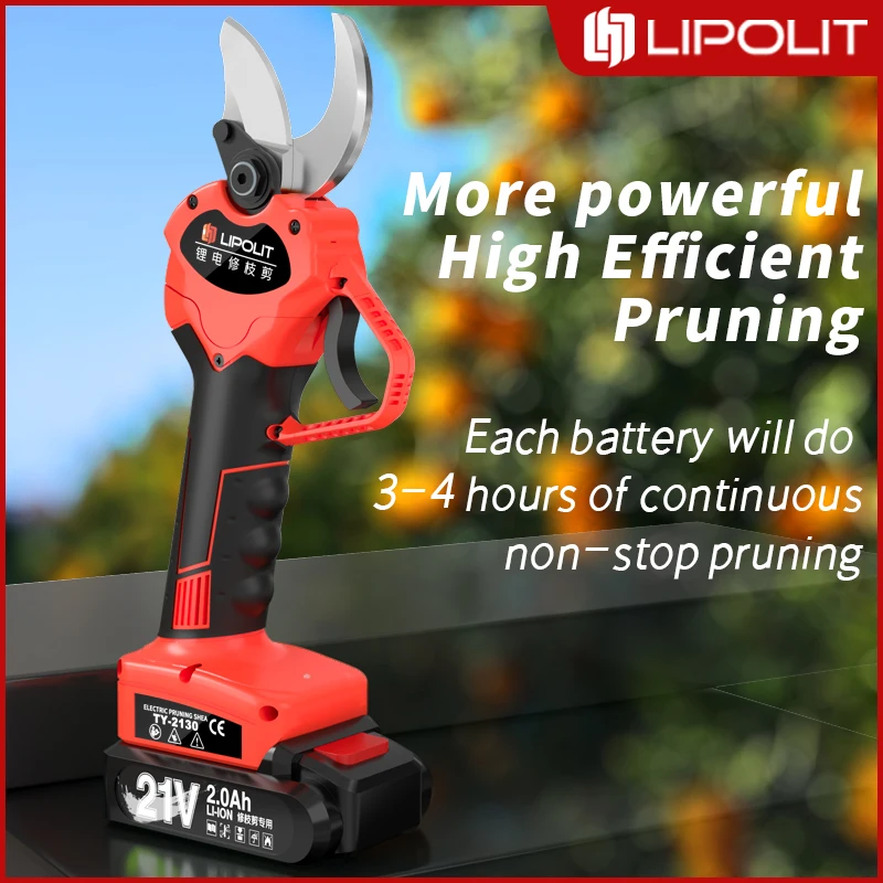 Amazon hot Electric Pruning Shears 1.2 (30mm)Cutting Diameter With 2 Pack 21V chargeable Battery SK5 Blade For Gardening