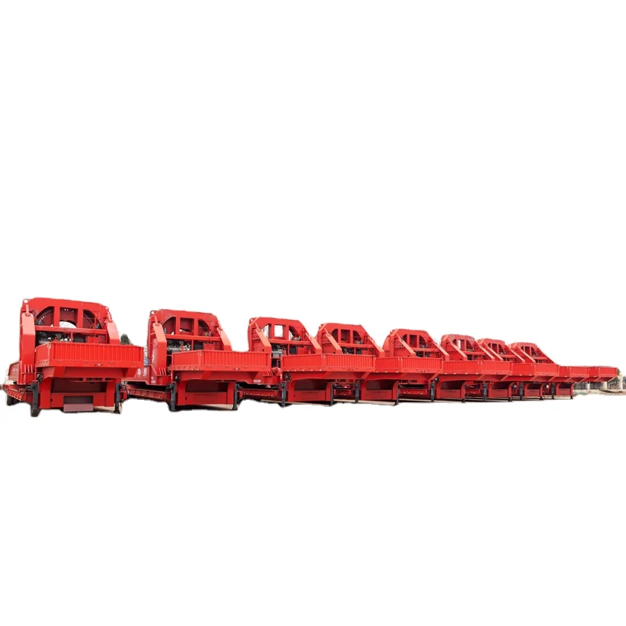 Telescopic Windmill Blade Equipment Flatbed Wind Turbine Blades Truck Trailer with Adapter