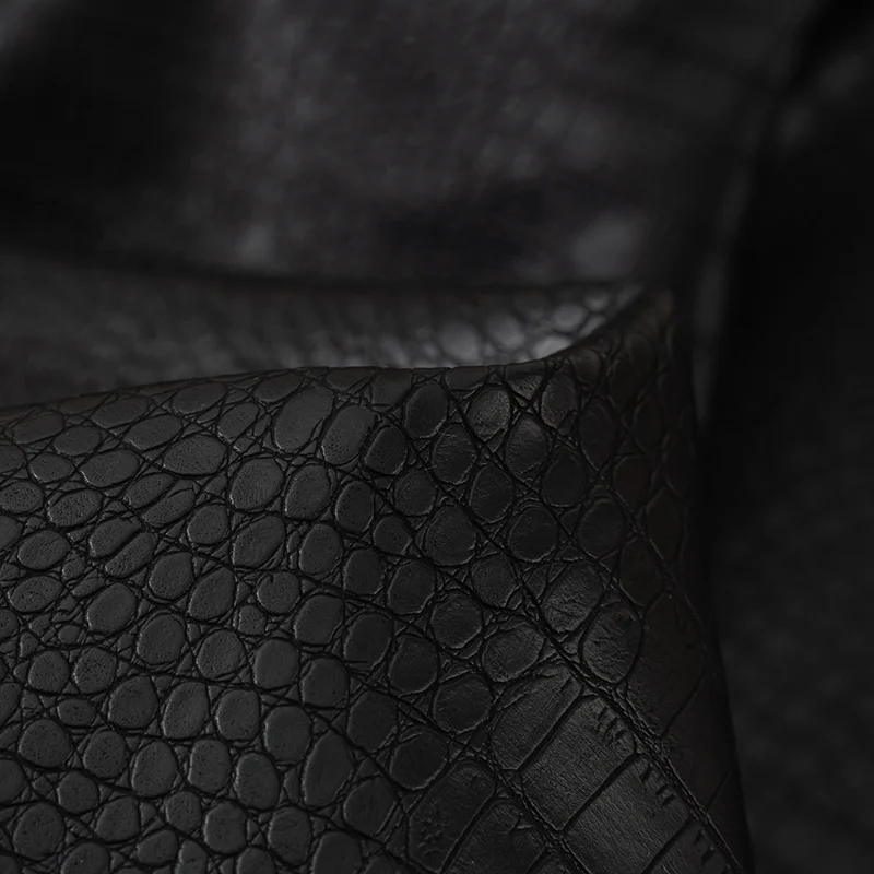 Подложка из искусственной кожи крокодила 0,6 мм, ткань из искусственной кожи крокодила для одежды