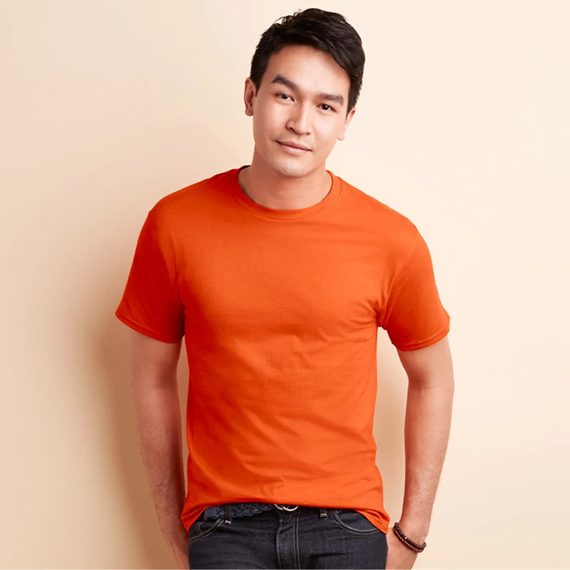 100% хлопок премиум-класса, г/кв. М, футболка с принтом логотипа на заказ, мужские однотонные футболки без рисунка