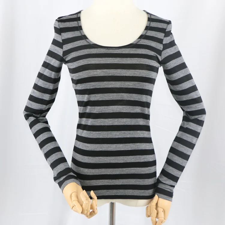 OEM Wholesale Hot Selling Custom Comfortable Soft Merino Wool Women Thermal Top Base Layer sportswear