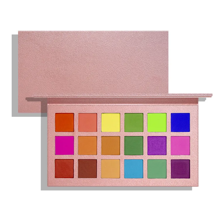 No Logo Makeup Eye shadow Pallet High Quality Matte Shimmer Private Label 18 Color Eyeshadow Palette