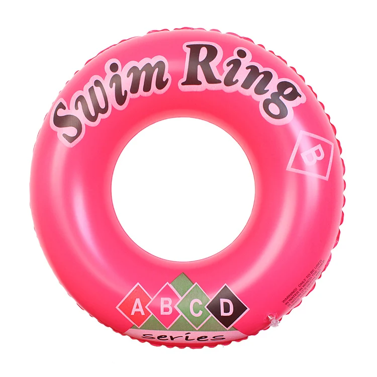 BSCI Factory Inflatable Pool Floats Swim Tubes Swimming Rings With Letter ABC Painting Summer Party Supplies water toy