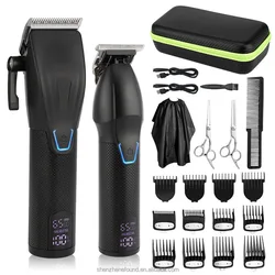 LM2027 hair trimmer Barber Shop Salon cordless All Metal 0 Mm rechargeable low noise new hair clippers set professional