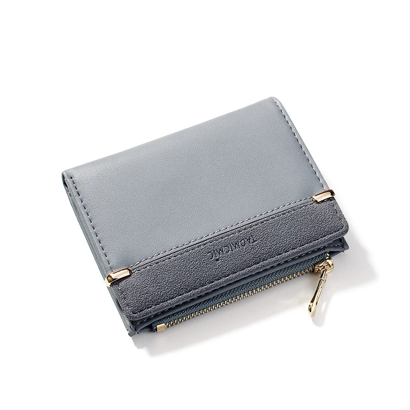 2024 Hot Selling Wholesale Retro Women PU Leather Wallet Fashion Girl Zipper Purse Bag Cute Ladies Coin Wallets