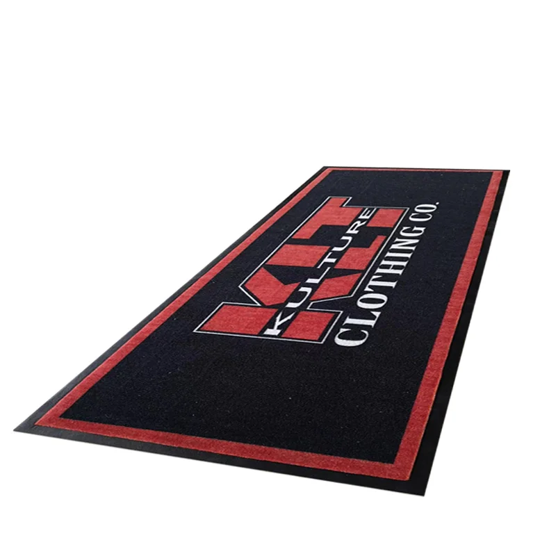 Jialibei Custom Anti-slip Rug Outdoor Nylon Carpet Printed Rubber Logo Door Mat