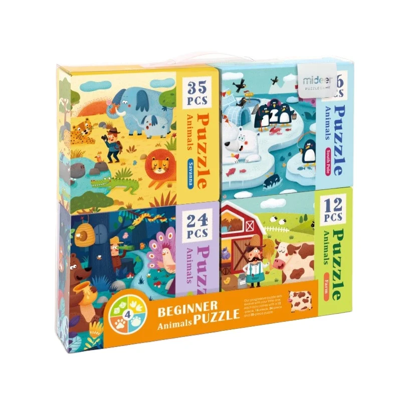 Zhiqu Advanced Baby Toys Children Puzzle for 2-5 Years Old Boys and Girls 6 Piece Floor Games Factory Wholesale