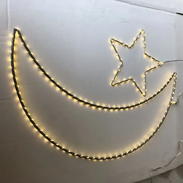  Hongshun 240LED Сказочный лунный и звездный мотив светодиодный светильник для улицы патио сада Наружное Декоративное