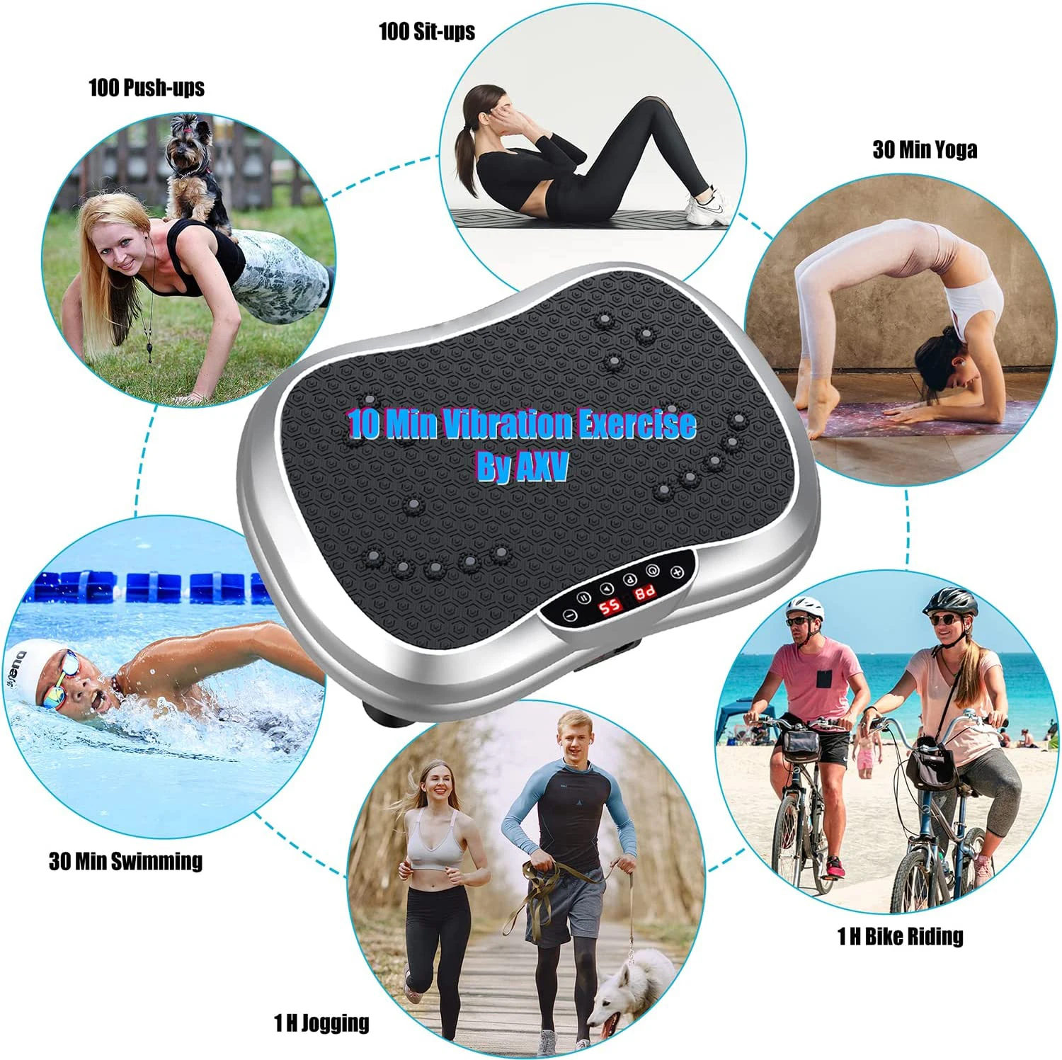 High Quality Low Noise Body Vibrating Exercise Machine Mini Vibration Plate for Figure Keeping