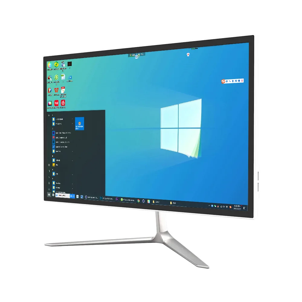 Full Set Desktop Computer Aio 24inch Core I5 I7 8g Ram 256gb Ssd All-in-one Pc Personal Barebone Gaming Computers All In One