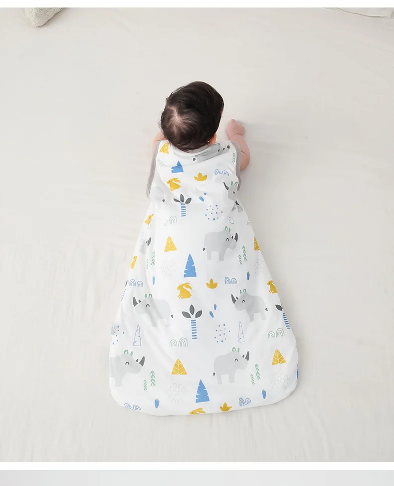 Baby Sleep Sack 6-12 Months 3 Pack 100% Cotton Lightweight 0.5 TOG Wearable Blanket Baby Sleep Bag with 2-Way Zipper for Newborn